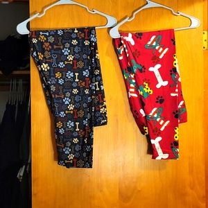 Dog Print Lularoe Leggings tc2